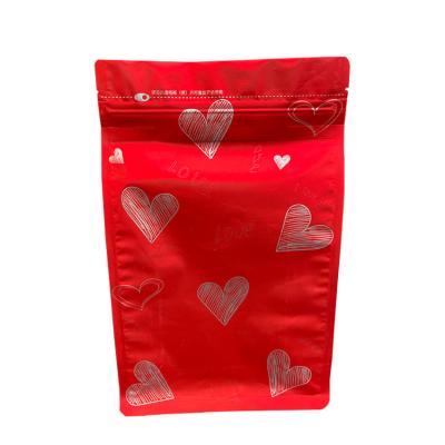 China Hot Sale Coffee Packaging Bag Square Flat Bottom Moisture Proof Coffee Bag With High Quality for sale