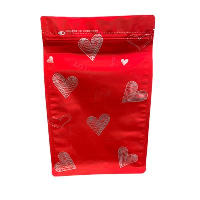 China Hot Selling Luxury Coffee Moisture Proof Aluminum Foil Hot Sale Flat Bottom Zipper Lock Pouch 500g Packing Bag for sale