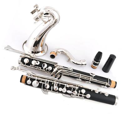 China Easy Production Chinese Hard Rubber Nickel Plated Bass Clarinet Y Bass E for sale