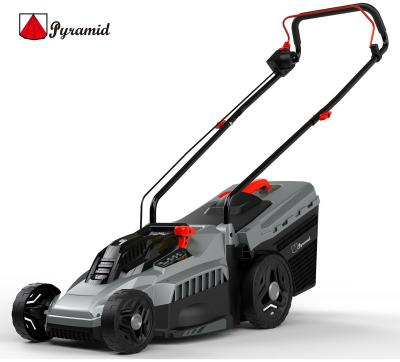 China Grass Box New Design 1200w/1400w/1600w/1800w 33cm Cutting Width Electric Lawn Mower for sale