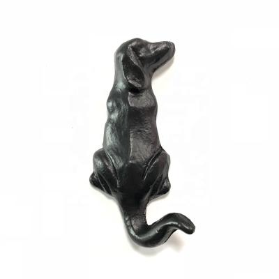 China Creative Home Decoration Sustainable Connection The Metal Dog Cast Iron Wrought Iron Animal Wall Hook for sale