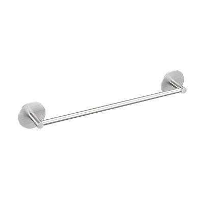 China BACKREST Bathroom Stainless Steel 304 Single Bar Adhesive Towel Rack for sale