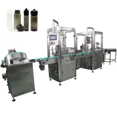 China Automatic gorilla CLOTHING bottle chubby ejuice peaceie eliquid filling capping machine for sale