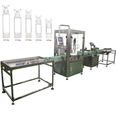 China Aerosol spray chemical hot sale filling capping labeling machine with controlled sevor from shanghaipaixie for sale