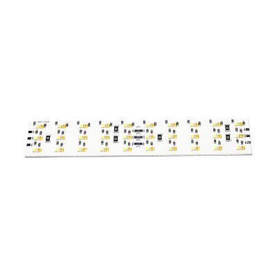 China AlGaInP 1.2mm Thickness 10W LED Aluminum PCB Module 170x36mm With Dual 2700K/6500K Bi-color Samsung LM281B+ LED 5V 2A for sale