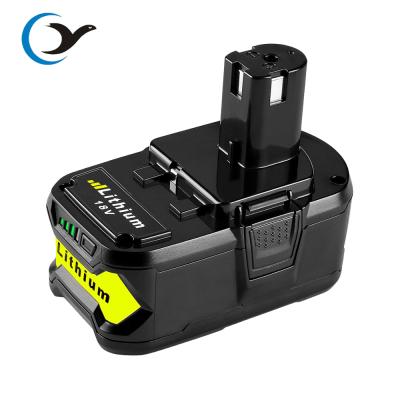 China Machine Tools Shenzhen Handheld Power Tool Battery P108 18V 5000mAh Cordless Rechargeable Li-ion Battery For Ryobi Cordless Drill Battery for sale