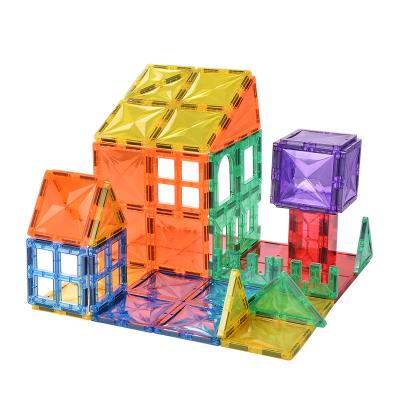 China Building Toy Cheap 100 Pcs Diamond Star Shape Magnetic Tiles Eco-friendly Educational Toys For Kids Magnetic Building Blocks for sale