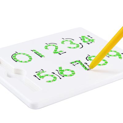 China ABS Plastic Educational Toys for Kids Alphabet Math Toys Arabic Numeral Tracing Magpad Magnetic Drawing Board for Kindergarten for sale