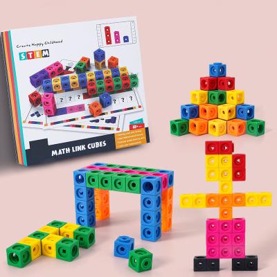 China Classroom Intellectual Math Development Manipulative Educational Set Brain Training PULL BACK Toys for Kids Math Enlightenment Break Cubes Building Blocks for sale