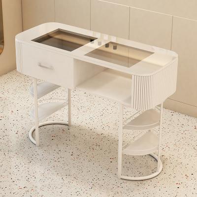 China Modern  Luxury Lightspa Professional manicure furniture used nail salon tables for sale