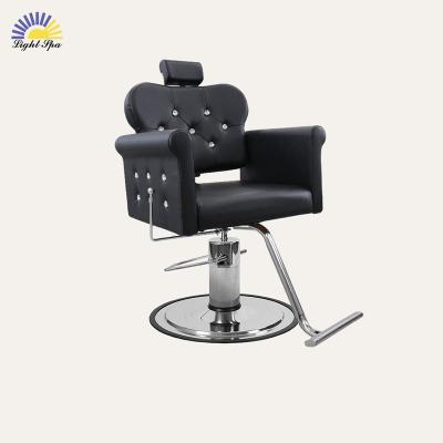 China Modern  Luxury LightSpa high quality hair salon barber chair classic heavy duty hydraulic barber chairs for sale