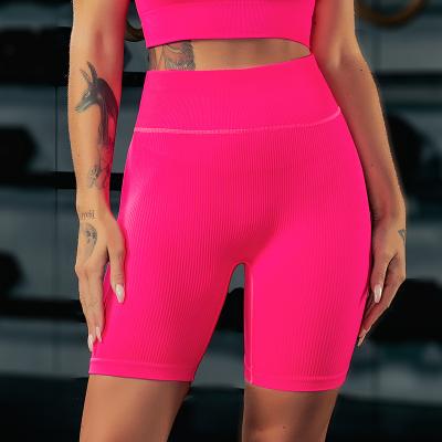 China Anti-Wrinkle 2021 Black Skinny Basketball Shorts Summer Gym Yoga High Booty Biker Shorts For Women for sale