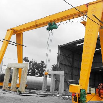 China Bridge Crane 50 Ton Low Price Single Girder Rubber Tire Mobile Gantry Crane for sale