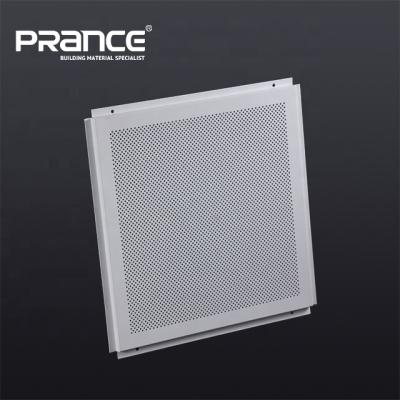 China Artistic Ceilings Film Coated Perforated Metal Ceiling Tiles for sale