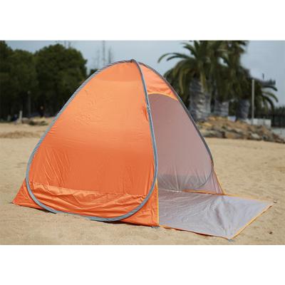 China Water Queer Orange Color Pop Up 2 People Beach Tent Automatic Quick Opening Rainproof Sunscreen Portable Outdoor Camping Tents for sale