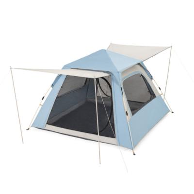 China New product outdoor portable automatic thick double-layer tent quick-opening tent double-layer tent anti-storm straight tie type large for sale