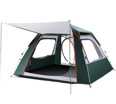 China Straight tie type quick freezing 3-4 person family instant automatic camping tent for mountaineering travel hike outdoor activities for sale