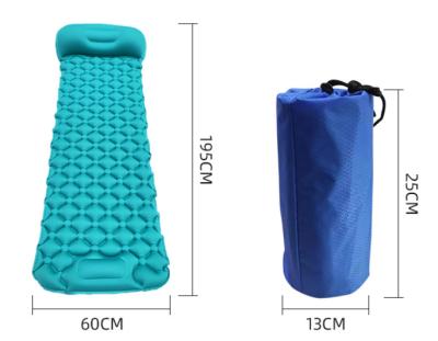 China Double Pad Single Or Spliced ​​Inflatable Sleep Waterproof Lightweight For Outdoors Hiking Backpacking Ripstop Camp Mattress With Fast Inflation for sale