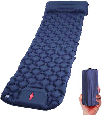 China Hot Sale TPU Ultralight Dual Contract Ultralight Double Compact Lightweight Inflatable Air Mattress Sleeping Camping Pad for sale