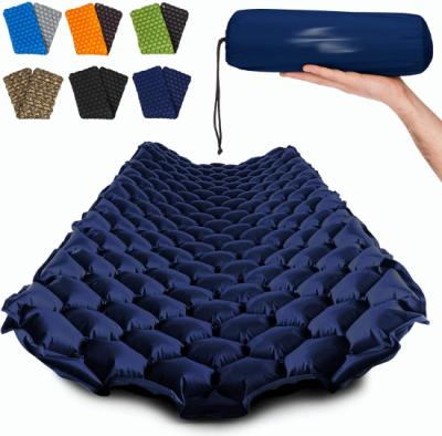 China OEM/ODM Best Selling Inflatable Waterproof Moisture Proof Mat Comfortable Nylon Mat Pillow Soft Self-inflating Sleep Mat for sale