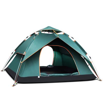 China Waterpoof Factory In The Quick Opening Waterproof 3 Person Outdoor Camping Stretch Automatic Pop Up To 4 Person Tent for sale