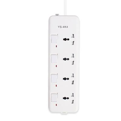 China PC flame retardant material 2021 new extension plug power board multi-plug universal socket 2m travel accessory plug extension with anti-misplug safety door for sale