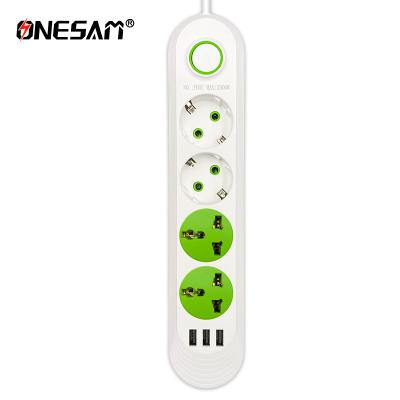 China Convenient Safety Eu Power Sockets Home Office With Usb Extention Board With Line Socket Wholesale Manufacturer for sale