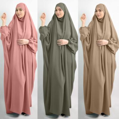 China Eid Tops Hooded Muslim Women Hijab Robe Prayer Robe Long Khimar Full Cover Formal Casual Daily Ramadan Gown Abayas Islamic Clothing Jilbab Abaya for sale