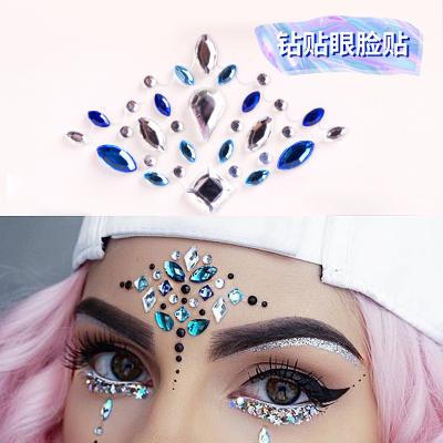 China Temporary henna Salvador face jewelry face rhinestone makeup ephemeral nuojo temporary tattoo sticker stencils sticker tattoo for sale