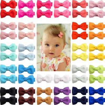 China Newspaper or Gift Ready to Ship Kids Babies Hair Clips Tiny Hair Clips Toddler Girls Hair Accessories Bow Toddler Kids Hair Clips for sale