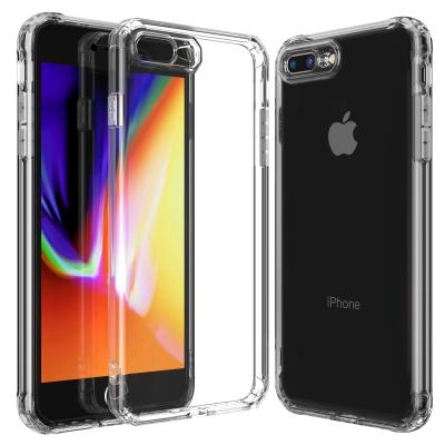 China Shock Proof/Slim/Lightweight/Transparent/Scratch Proof Anti Scratch Resistance Crystal Clear Soft TPU Bumper Case For iPhone 7 8 Plus With Sound Conversion Design for sale