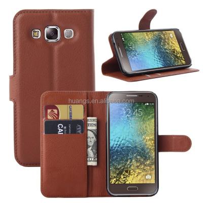 China PU Leather Cell Phone Case For Samsung Galaxy E5 , PU Leather Galaxy E5 Flip Cover Wallet Case For Samsung for sale