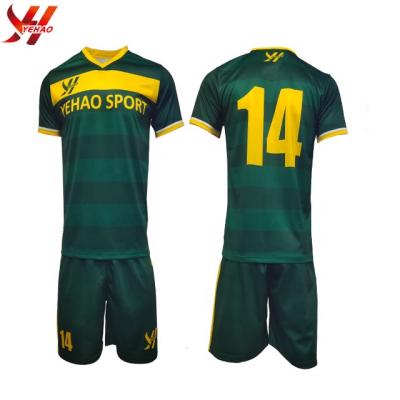 China Shirts & Tops Wholesale Custom Design Football Uniform Sublimation Printing Soccer Wear Soccer Jersey Sets for sale