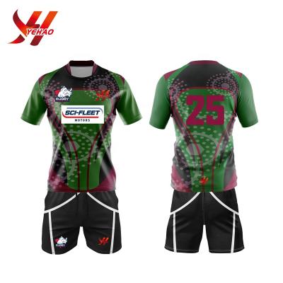 China 2020 New Arrival Breathable 100% Polyester Rugby Sets Wholesale Cheap Custom Design Rugby League Uniform for sale