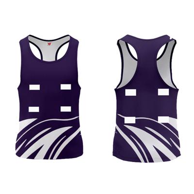 China Function Polyester New Style Breathable Comfortable Netball Singlet With Short Sublimation for sale