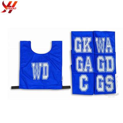 China Work Custom Polyester Netball Jumper Bibs With Sublimation for sale