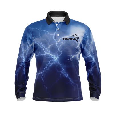 China 2021 Newest Style Antibacterial Mens Sleeve Long Fishing Shirt 50+UV Rating Sublimated for sale