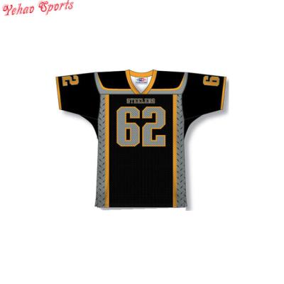 China Full American Football Antibacterial Sublimated Jersey With Badge And Embriolery for sale