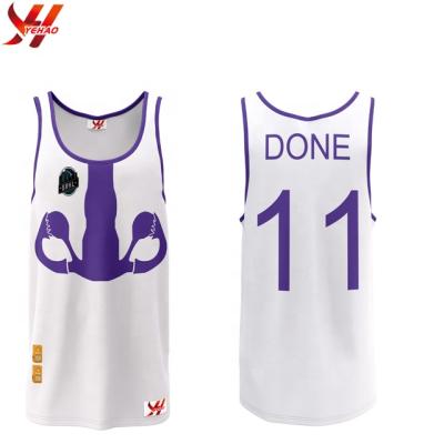 China Function Polyester Fashional Style Clothing Fresh Dry Singlets For Stockings Men Custom Gym Tank Cut Singlets for sale