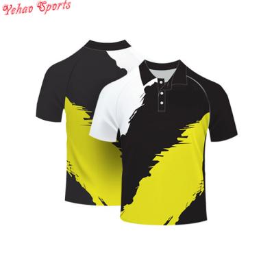 China Custom Men's Anti-Pilling Sublimation Stripe Polo Shirts, Polo T-Shirt, Golf Polo Shirts for sale