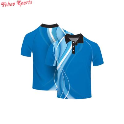 China Anti-pilling Wholesale Custom 100% Polyester Men's Logo Printing Uniform Unisex Polo Shirt for sale