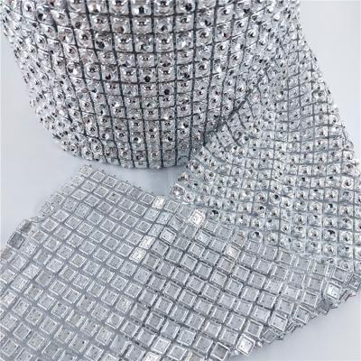 China Factory Outlet Flatback 24 Row Rhinestone Claw Chain Rhinestone Cup Chain For Jewelry Making Clothing Decoration Decoration for sale