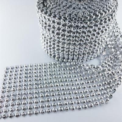 China Wholesale Custom 12 Tier Flatback Flatback Backing Crystal Rhinestone Mesh Chain For Dress Sequin Plastic Mesh Fabric For Sexy Party Dress Making for sale