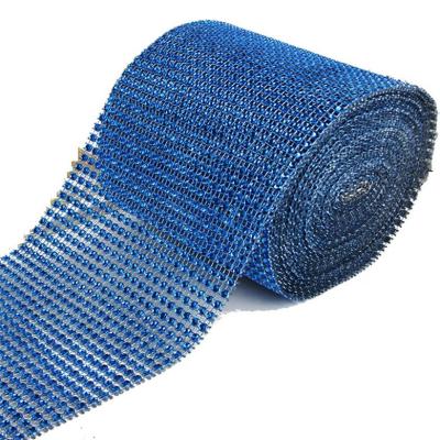 China Plastic Hotfix Craft Supplies 18rows 10yards 5mm Rhinestone Chain For Decoration for sale