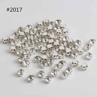 China High Quality Claw Set Flatback Crystal Rhinestone Stone Sewn On Rhinestone AB Rhinestone For Clothing DIY Jewelry Iron Nail Glass Stone for sale