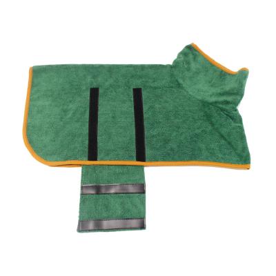 China Stored Wholesale Pet Bathrobe Microfiber Water Absorption Quick-drying Clothes Soft Strong Soft Dog Bath Towel for sale