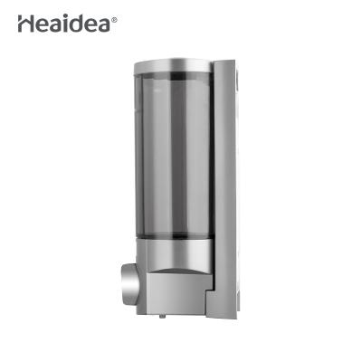 China Modern Heaidea Wall Mount Mouth ABS Manual Plastic Clear Liquid Hand Soap Dispenser for sale