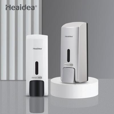 China Heaidea 200ml Modern White Plastic Soap Dispenser Liquid Soap Home Manual Dispenser for sale