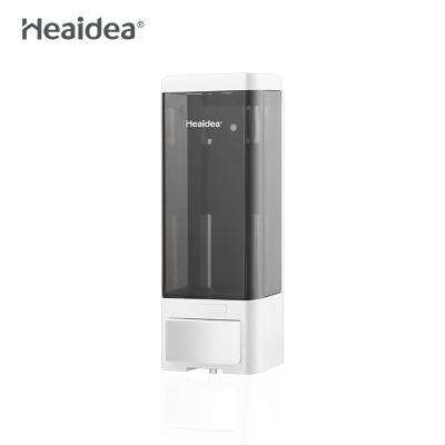 China Modern Heaidea Hotel Shower Plastic Manual Soap Dispenser Wall Mounted Refillable Shampoo Dispenser for sale