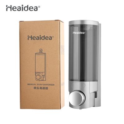 China Heaidea Hotel ABS Modern Simple Plastic Liquid Soap Dispenser Manual Wash Shampoo Dispenser With Lock for sale